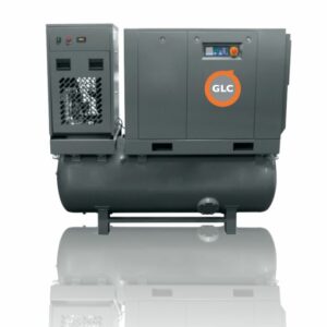 Imagen de compresor de tornillo sobre depósito Galnac GLC 15 K DP+SC